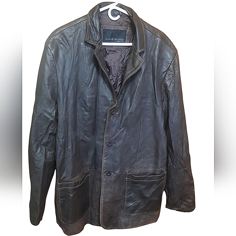 Rare Vintage Kenneth Cole Authentic Leather Jacket
